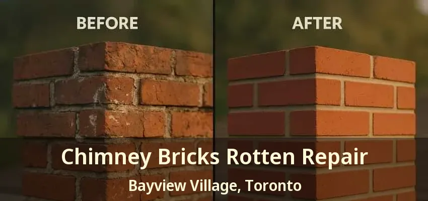 Chimney Bricks Rotten Repair Bayview Village, Toronto - ON