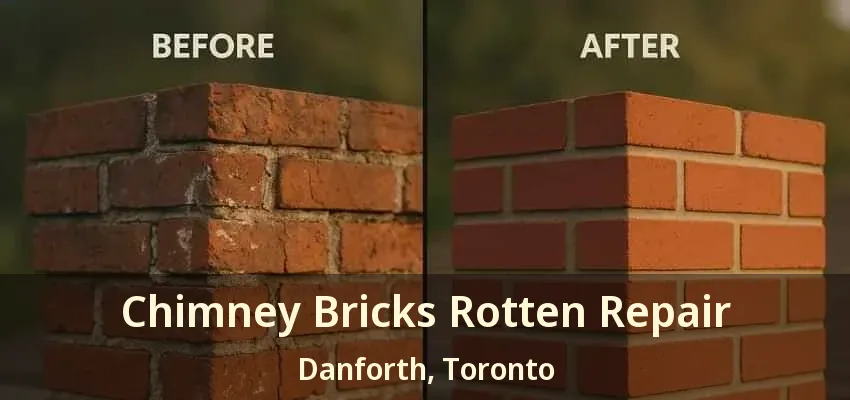 Chimney Bricks Rotten Repair Danforth, Toronto - ON