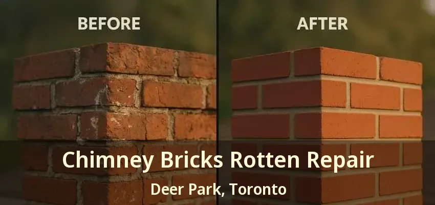 Chimney Bricks Rotten Repair Deer Park, Toronto - ON