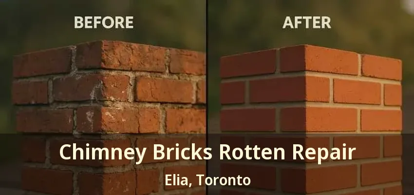 Chimney Bricks Rotten Repair Elia, Toronto - ON