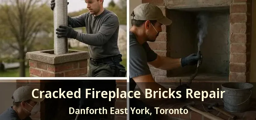 Cracked Fireplace Bricks Repair Danforth East York, Toronto - ON