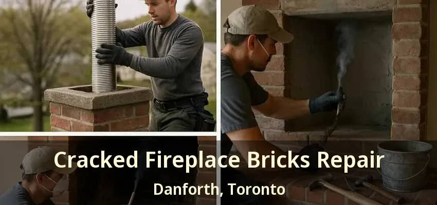 Cracked Fireplace Bricks Repair Danforth, Toronto - ON
