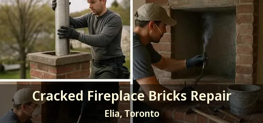 Cracked Fireplace Bricks Repair Elia, Toronto - ON