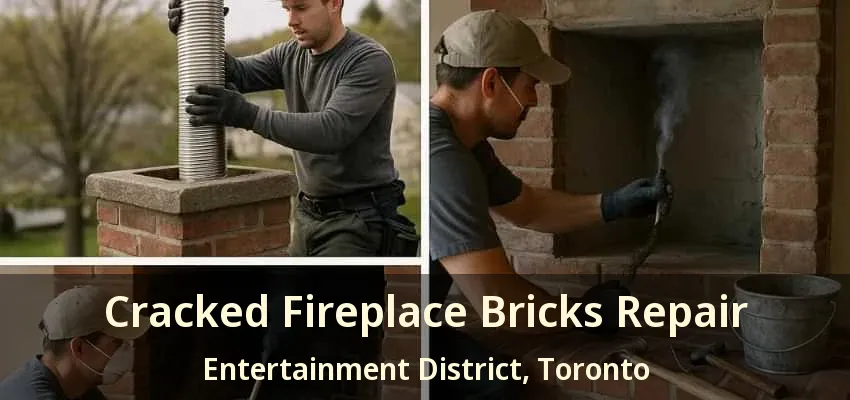 Cracked Fireplace Bricks Repair Entertainment District, Toronto - ON