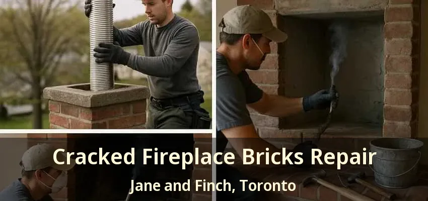 Cracked Fireplace Bricks Repair Jane and Finch, Toronto - ON