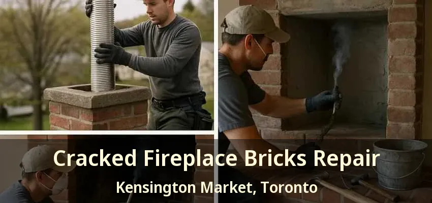 Cracked Fireplace Bricks Repair Kensington Market, Toronto - ON