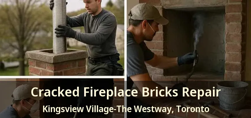 Cracked Fireplace Bricks Repair Kingsview Village-The Westway, Toronto - ON
