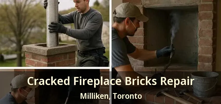 Cracked Fireplace Bricks Repair Milliken, Toronto - ON
