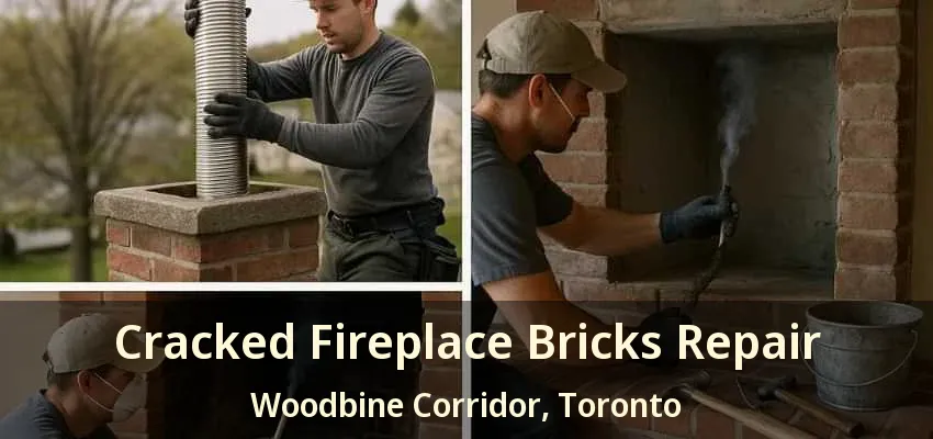 Cracked Fireplace Bricks Repair Woodbine Corridor, Toronto - ON