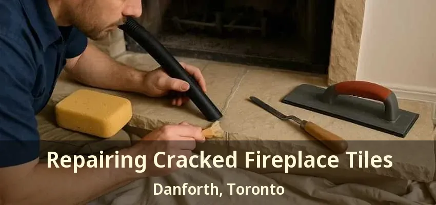 Repairing Cracked Fireplace Tiles Danforth, Toronto - ON