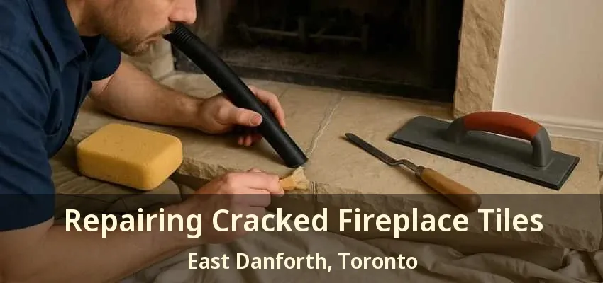 Repairing Cracked Fireplace Tiles East Danforth, Toronto - ON